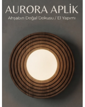 Aurora Ahşap Aplik