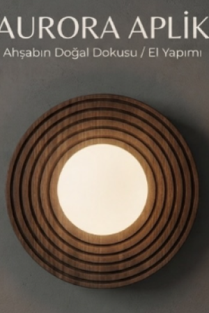 Aurora Ahşap Aplik